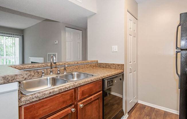 Sink in kitchen at Sommerset Place Apartments