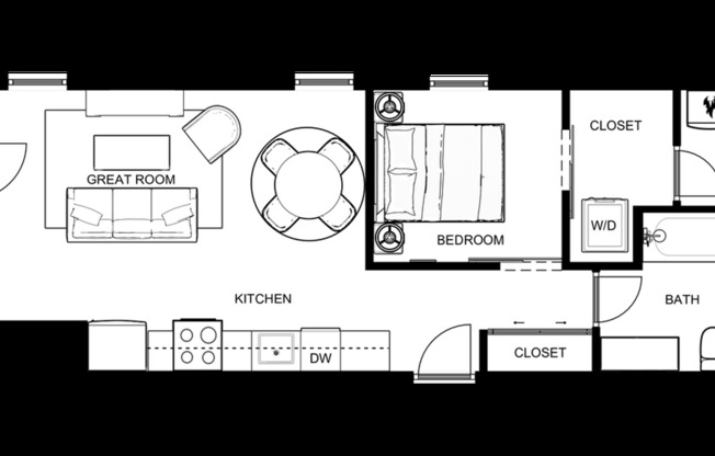 1 bed, 1 bath, 675 sqft, $1,439, Unit 101