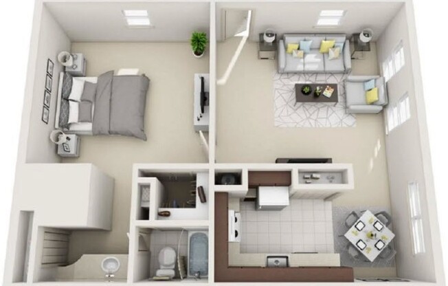 1 bed, 1 bath, 675 sqft, $1,550