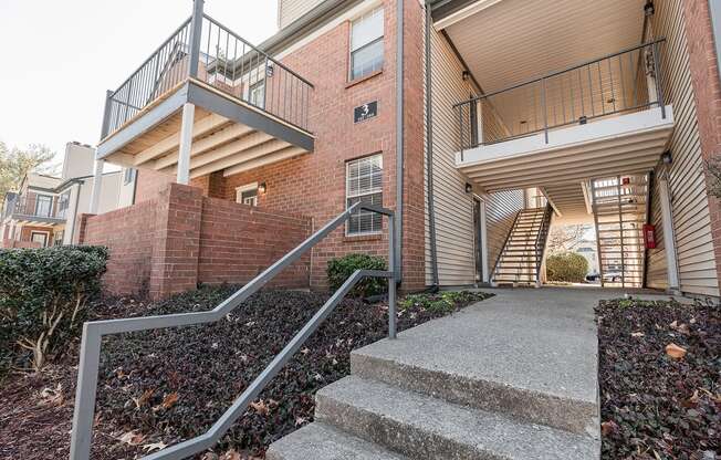 exterior stairs leading to apartment homes at Littlestone Apartments in Gallatin, TN