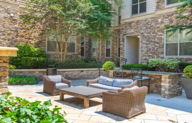 Courtyard with Fireplace