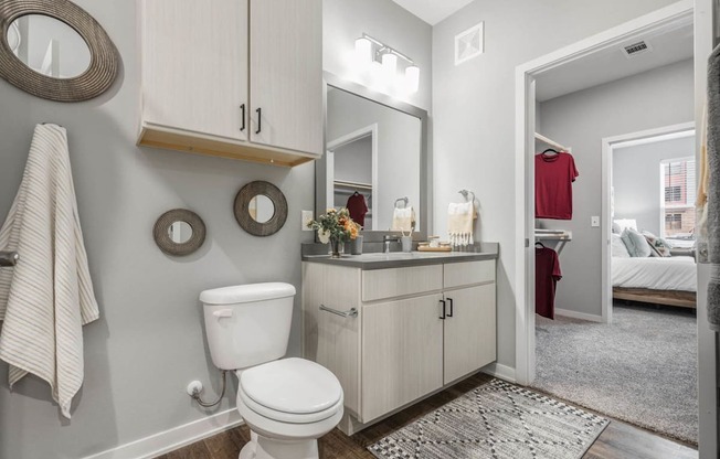 Bathroom at Meeder Flats Apartment Homes, Cranberry Township