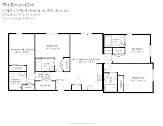 4 beds, 4 baths, 1,275 sqft, $875