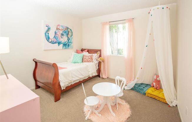 Gorgeous Bedroom at Courtyard at Central Park Apartments, Fresno, CA