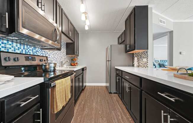 Clubhouse Kitchen at Woodland Ridge Apartments in Woodridge, IL