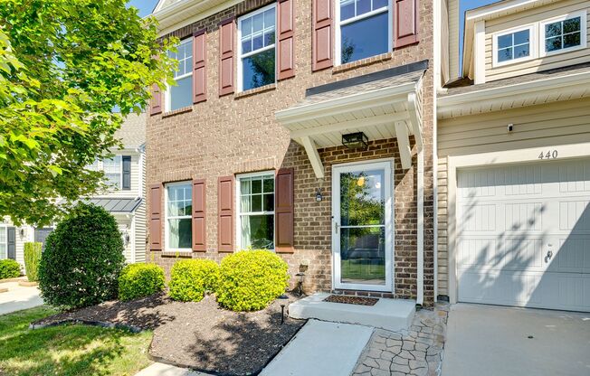 This 3-bedroom, 2.5-bath end-unit townhome in the gated community of Harpers Green is a Gem!