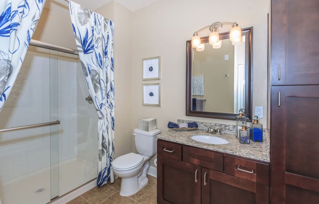 Bathroom With Bathtub at Sorrento at Deer Creek Apartment Homes, Kansas