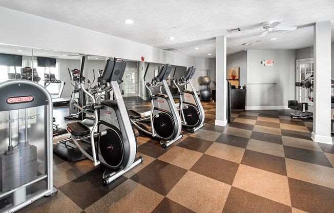 Fitness Center Cardio Equipment at Kenyon Square Apartments, Westerville, 43082