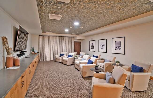 Theater room at Heritage at Church Ranch 55+ Apartments, Westminster 