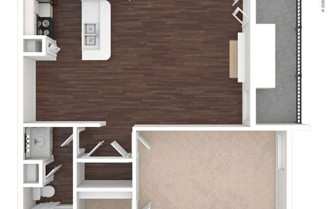 1 bed, 1 bath, 720 sqft, $1,349