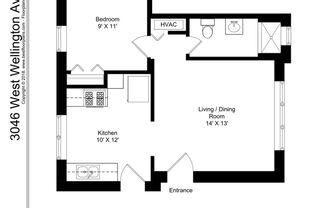 1 bed, 1 bath, 569 sqft, $1,595, Unit 3046-2
