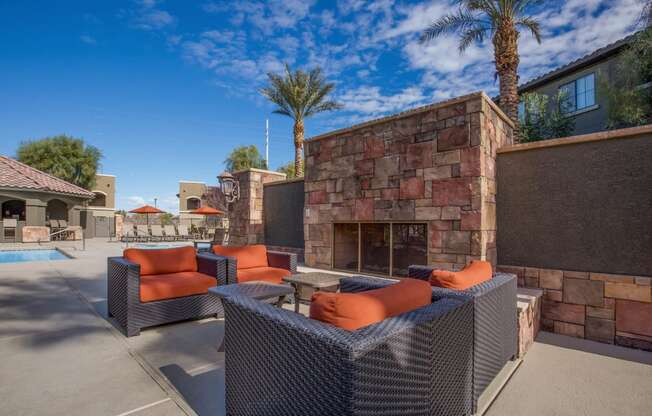 Outdoor Lounge at The Passage Apartments by Picerne, Henderson