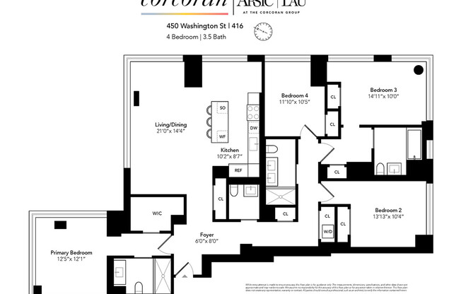 4 beds, 3.5 baths, 1,973 sqft, $32,500, Unit 416