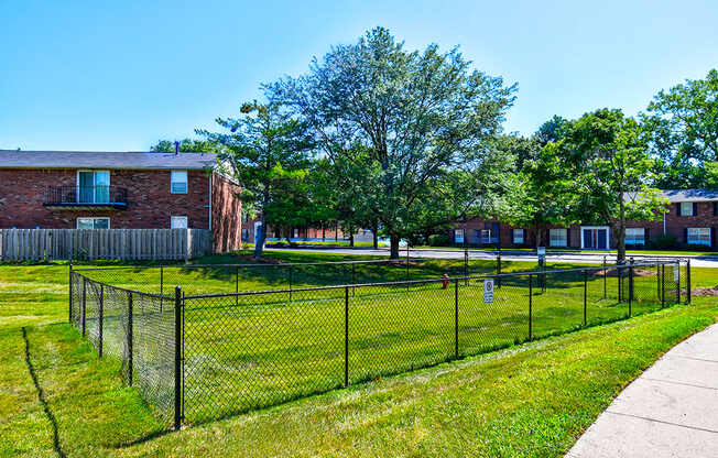 Dog park at Ashton Brook Apartments, providing a spacious area for pets.