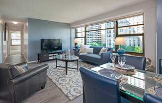 Twin Towers Apartments in Hyde Park, Chicago