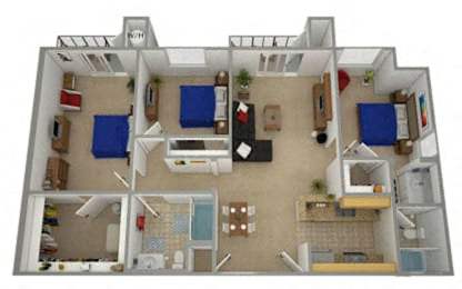 3 beds, 2 baths, 1,183 sqft, $2,949