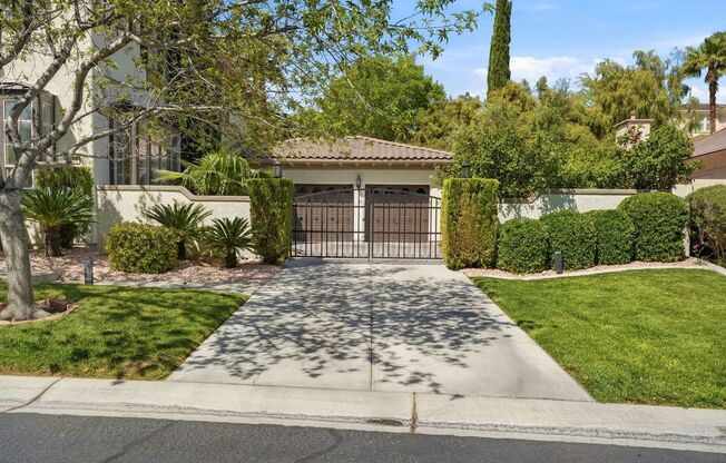 Private Gated Christopher Homes Estate in The Vineyards | Resort-Style Backyard & Strip Views