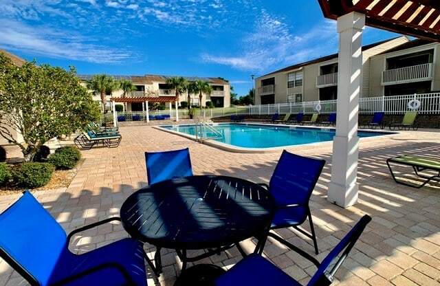 Beautiful Lounge Space on Pool Deck at Stoneridge Apartments, Gainesville, FL