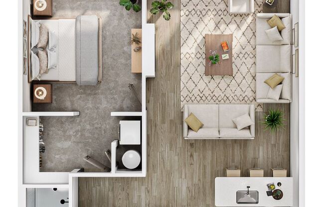 1 bed, 1 bath, 560 sqft, $1,395, Unit 405