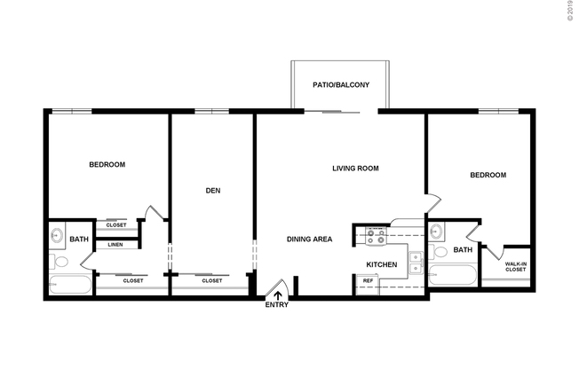 2 beds, 2 baths, 1,000 sqft, $3,028