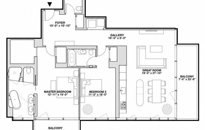 2 beds, 2.5 baths, 1,668 sqft, $26,950, Unit 24B