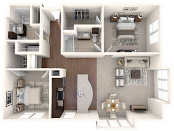 2 beds, 2 baths, 1,139 sqft, $3,118