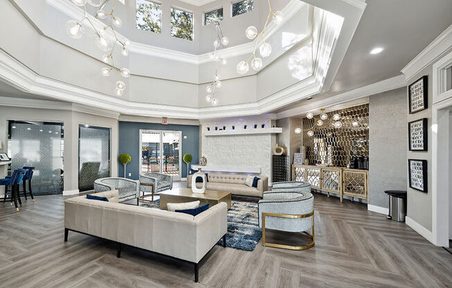 Leasing office lobby