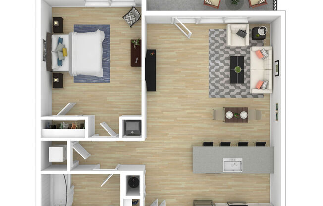1 bed, 1 bath, 766 sqft, $2,300