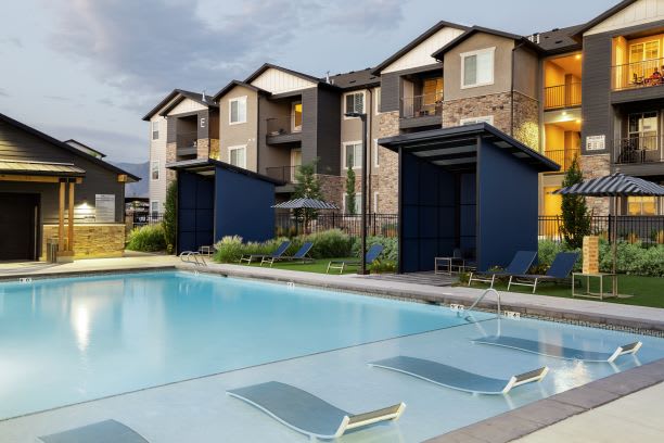 Parc on 5th Apartments & Townhomes in American Fork Utah  Swimming Pool