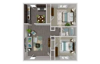 2 beds, 1 bath, 925 sqft, $1,365, Unit A-607