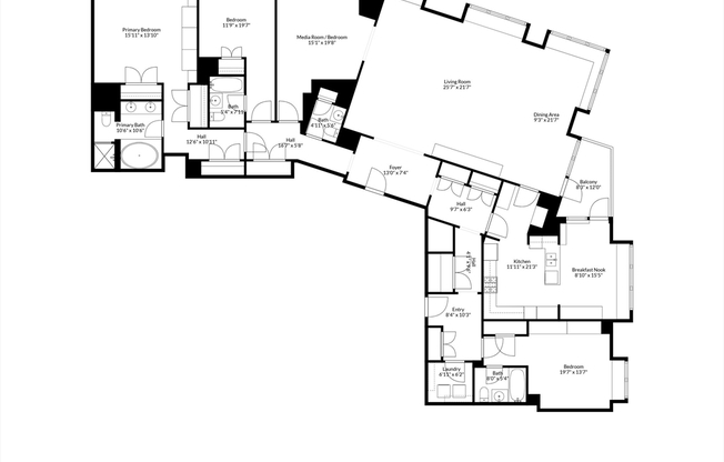 4 beds, 3.5 baths, 3,246 sqft, $35,000, Unit 19E