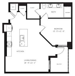 1 bed, 1 bath, 800 sqft, $2,389