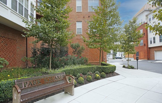 Courtyard Seating at Park Square Apartments, New Jersey, 07065