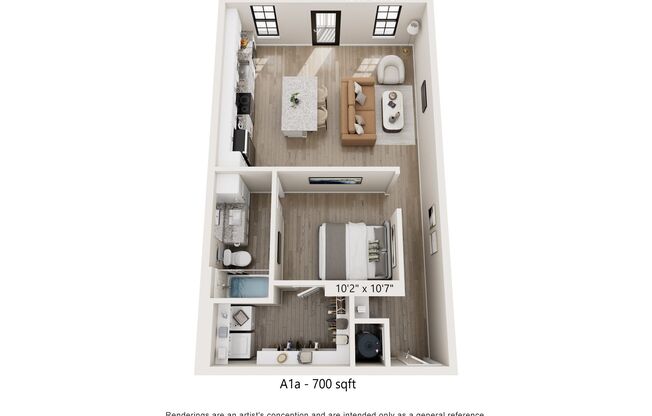 Studio, 1 bath, 700 sqft, $1,755, Unit 5808208
