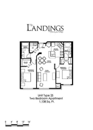 2 beds, 2 baths, 1,138 sqft, $2,274