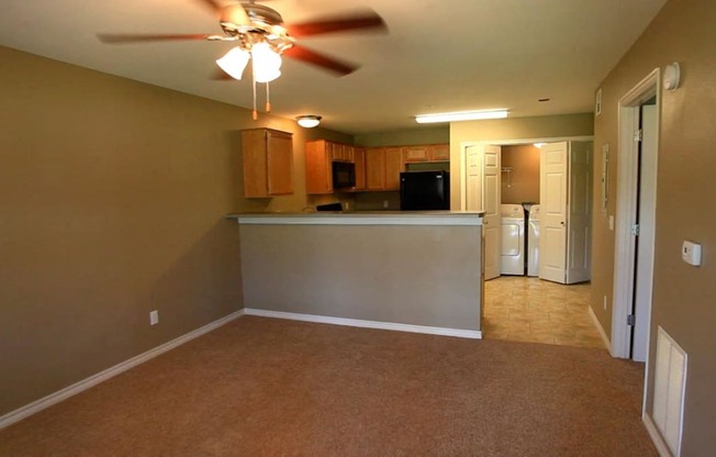 Pryor Creek Living Space and Kitchen