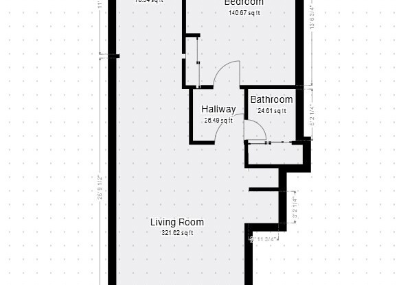 1 bed, 1 bath, 633 sqft, $3,100