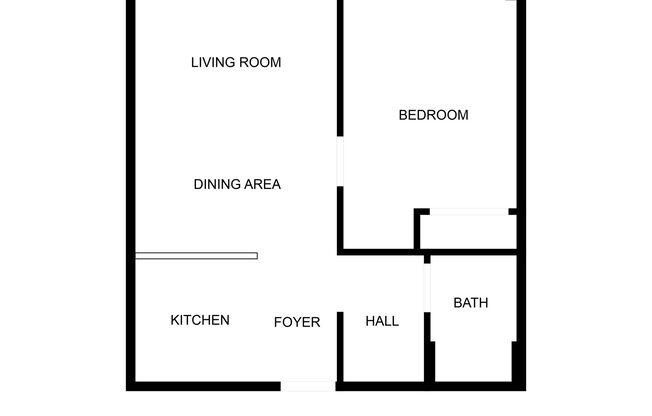 1 bed, 1 bath, 400 sqft, $845, Unit 209