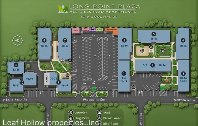 Long Point Plaza Apartments - Spring Branch Best Location & ALL BILL PAID