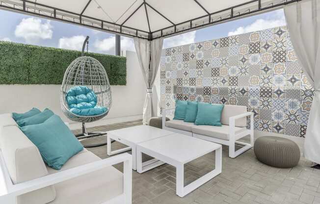 Rooftop Patio and Sitting Area at Alameda West, Miami, 33144