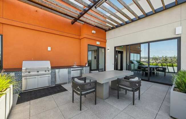 BBQ at Bayview Apartments, Emeryville, California, 94608
