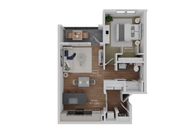 1 bed, 1 bath, 774 sqft, $1,510