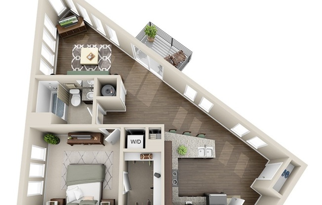 1 bed, 1 bath, 800 sqft, $1,658