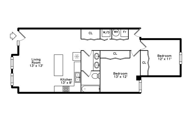 2 beds, 1 bath, 1,000 sqft, $1,865, Unit 4357-1