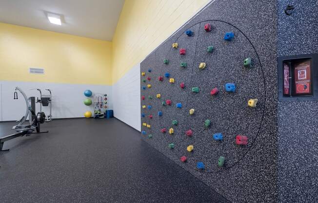 Indoor Rock Wall View 1 at Sundance at Clermont in Clermont FL