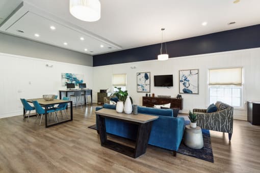 the preserve at ballantyne commons community room at Lake Johnson Mews, North Carolina