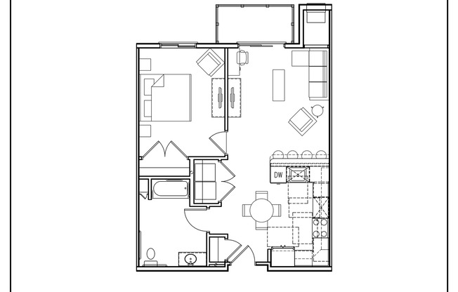 1 bed, 1 bath, 728 sqft, $1,495, Unit 345