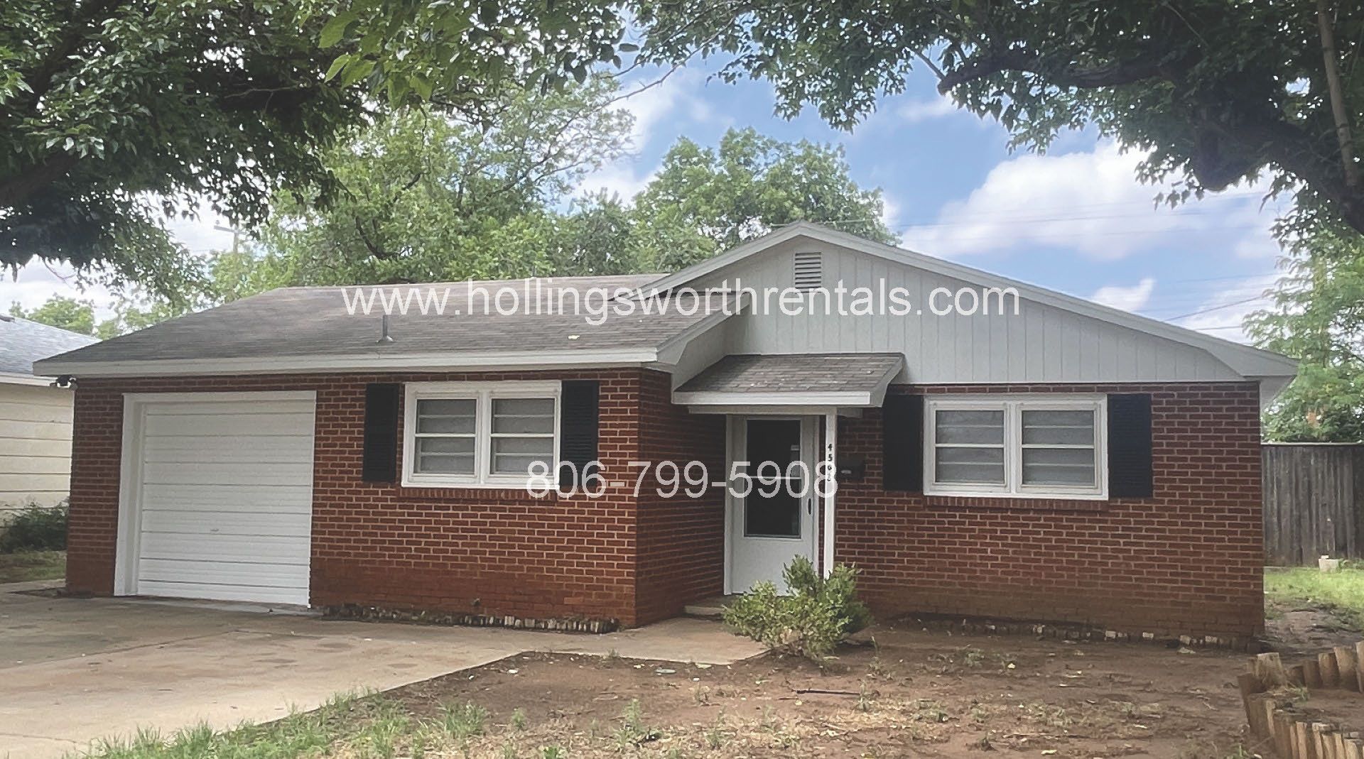 3 bedroom house with garage and storage shed