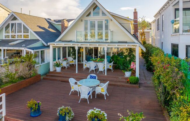 Newport Beach Bay Front with Dock