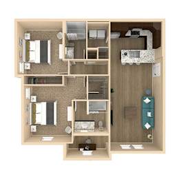 2 beds, 2 baths, 1,189 sqft, $1,887